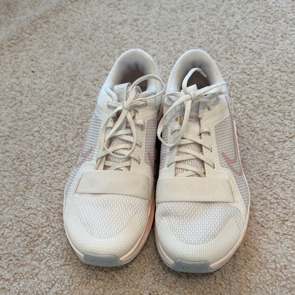 Nike Cream and Pink Sneakers